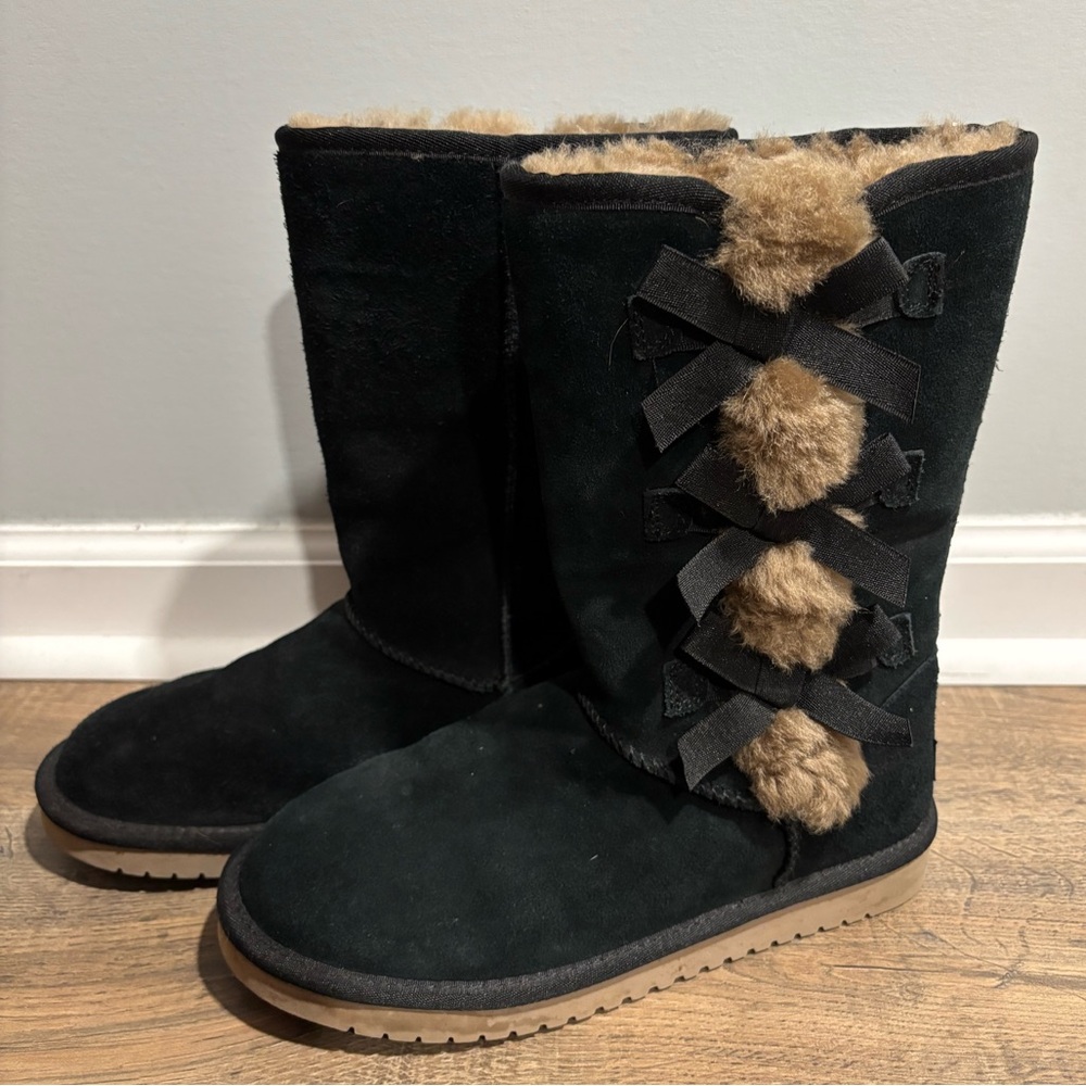 Koolaburra by UGG  Victoria Tall Boots Black Size 7
